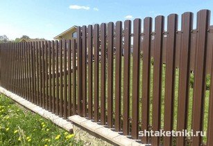 Штакетник широкий 115 мм 8017 шоколад в городе Тараз